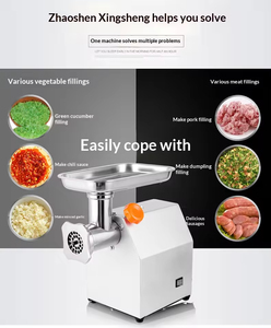 Picadora de Carne Eléctrica de Acero Inoxidable, Picadora de Carne Automática Multifuncional de Sobremesa Pequeña, de Grado Alimenticio Comercial - Product Image 6