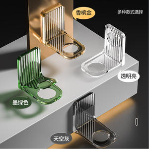 Distributeur de savon mural Tangent, support doré, étagère de rangement pour salle de bain, pour savon liquide, shampoing, nettoyant pour toilettes - Product Image 3