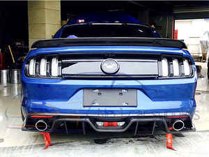 Pour 2015 <span class=keywords><strong>Mustang</strong></span> pour Mustan G KT Style pare-chocs arrière sous la lèvre du diffuseur en fibre de carbone - Product Image 5