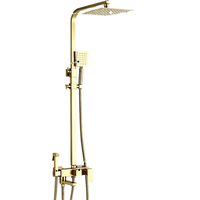 Nouvelle Tendance 2026 : Ensemble de Douche en Acier Inoxydable Mural Exposé avec Robinet de Douche Pluie à Pression Améliorée et Système de Barre Coulissante