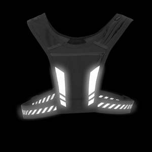 Newest Trendy Reflective Vest Running <b>Backpack</b> Vest Cell Phone Chest Harness Bag Ydration Black Running Vest - Product Image 5