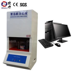Reómetro de troquel de prueba de materia prima de caucho sin rotor con análisis por computadora muestra maquinaria de reómetro de probador - Product Image 1