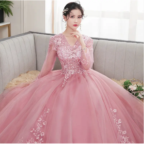 Caisha vestido <span class=keywords><strong>de</strong></span> boda estudiante arte prueba vestido etapa solo tutú falda Reunión Anual anfitrión vestido <span class=keywords><strong>de</strong></span> noche traje largo femenino - Product Image 3