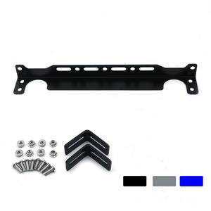 Universal Engine Oil Cooler Mounting <b>Bracket</b> 33cm Aluminum Alloy <b>Black</b> Blue Silver for Retrofit Upgrade - Product Image 1