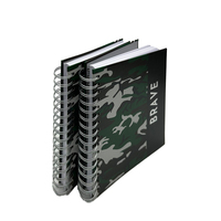 Fournisseur Cahier à spirale Pages de lignes Carnets à reliure filaire Chine Impression personnalisée Votre conception Journal format A5 Cadeau couverture rigide