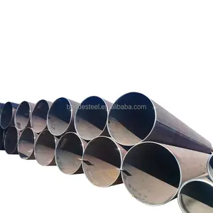 Fabricant de tuyaux en fer noir Vente X52 Steel 72 Inch Size LSAW Tuyau en acier soudé