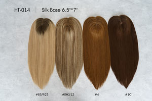 Topper de Cabello Humano Europeo 6.5*7 con Base de Seda para Mujer, Peluca con Base de Seda para Alopecia en Damas - Product Image 2