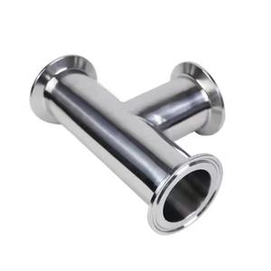 3 inç 76mm sıhhi paslanmaz çelik kelepçe eşit Tee 3 yollu boru bağlantı parçaları 304 316 TC üçlü kelepçe geçme burç Tee - Product Image 5