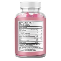 Gummies au collagène et à la vitamine C avec antioxydants et peptides éclaircissants, biotine pour des cheveux sains et une peau magnifique
