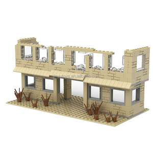 Rundown loạt quân sự thành phố gạch chiến tranh hủy hoại đường phố xem khối xây dựng hành động giáo dục trẻ em Quà Tặng đồ chơi khối xây dựng bộ - Product Image 3