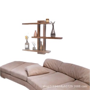 Solid Wood Wall Mounted <b>Shelf</b> 3 Tier Rectangle Multipurpose Storage <b>Rack</b> For Living Room Display Vase And Ornament Stand - Product Image 5