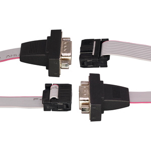 JFS DB9 Serial Cable To IDC Ribbon Cable RS232 Adapter For Computer Motherboard 2-Core Fire Retardant Low Frequency - Product Image 1