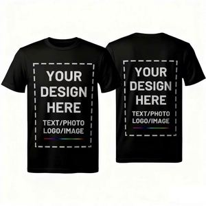 เสื้อยืดคอกลมแขนสั้นทรงวินเทจใหม่ ไซส์พลัส ผ้าคอตตอนหวีพิมพ์ลายโลโก้ด้านหน้า สีพื้น - Product Image 1