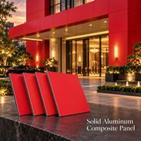 Panneau composite en aluminium massif couleur champagne 4 mm 1220x2440 mm, plaque ACP pour panneaux muraux découpés sur mesure