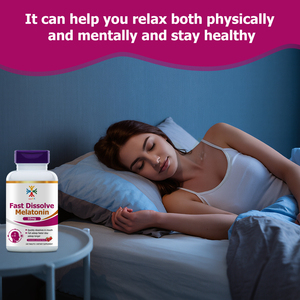 Private Label Fast Dissolve Melatoinin Tablets with Drug Free Sleep Aid Melatonin Promotes Sleep Quality Fall Asleep Faster - Product Image 6