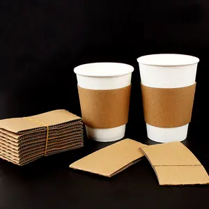 Hot Selling Printing Paper Cup 8/10/12/16 OZ Hot Coffee Cups Disposable Paper Cup Sleeve