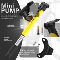 Pompe à vélo compacte BAIMEI pour trajets urbains, en alliage d'aluminium, gonfleur de pneus portable de poche pour cyclisme quotidien, OEM