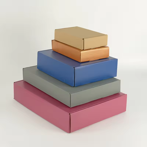 Boîte d'emballage pliable de luxe haut de gamme, écologique, faible MOQ, logo personnalisé, revêtement UV, gaufrage, matériaux recyclés, sur mesure - Product Image 3