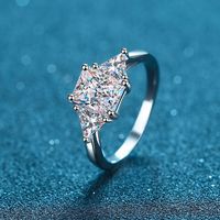 Nouvelle bague Deyi S925 en argent sterling pour femme, design extraterrestre, luxe exagéré, style européen et américain, fourniture directe des fabricants, Moissanite