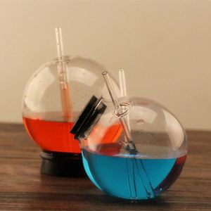 Custom Smoky Molecules Gourmet Restaurant Juice Creative <b>Coffee</b> Glass Spherical <b>Straw</b> - Product Image 1
