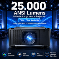 Projecteur laser professionnel OEM ODM 25000 ANSI Lumens 3LCD WUXGA pour grandes salles