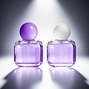 Flacons de parfum en verre irréguliers, brillants, de luxe, personnalisables, vides, 20ml, 30ml, 50ml, 100ml, et couvercles - Product Image 2