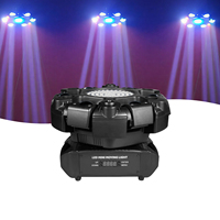 Projecteur compact à six bras Bee Eye avec laser intégré, stroboscope et bande latérale RGB, large plage de tension, DMX, programmation automatique pour événements et clubs