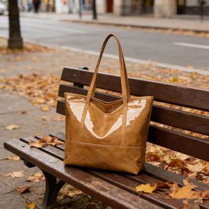 <b>Large</b> Capacity Pvc Tyvek Tote Casual Portable Women Handbag Custom Logo Shoulder <b>Bag</b> - Product Image 3