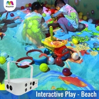 Projecteur interactif infrarouge commercial Mayeter, lecteur Android Box, résolution HD, fonctionnement stable 24h/24 et 7j/7, jeux de projection, garantie 1 an