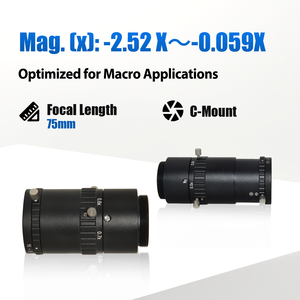 Contrastech Objectif macro à monture C Format 1.1 pouces <span class=keywords><strong>EF</strong></span> 16mm 25mm 35mm 50mm 75mm F/2.8 Plano-Cylindrique Optique Plano-Convexe - Product Image 2