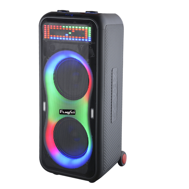 Private Portable Rechargeable Wireless for Bluetooth Sound Box Dual 8 Inch Woofer Bass NEW Party Speaker WiFi Computer TF Card