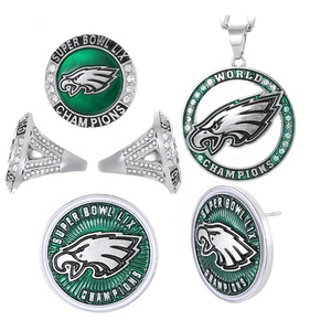 Chất lượng cao <span class=keywords><strong>2025</strong></span> New Eagles siêu Bow Champion Nhẫn tùy chỉnh Philadelphia Eagles của phụ nữ trang sức cho Quà Tặng bên kỷ niệm - Product Image 1