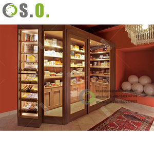 カスタムウォークインシガールームスペインシダーオークブナウッド引き出しと棚と冷却システムシガーハウスHumidorElectricのウォーク - Product Image 3