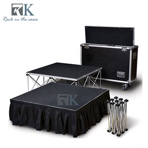 Los accesorios de escenario para actuaciones al aire libre al por mayor son un juego de escenario de aluminio duradero y portátil - Product Image 1