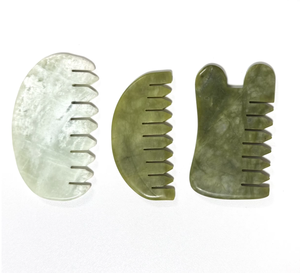 ผลิตภัณฑ์เพื่อสุขภาพแบบขายส่ง หวีหยกกัวซา พร้อมโลโก้สั่งทำ - Product Image 4