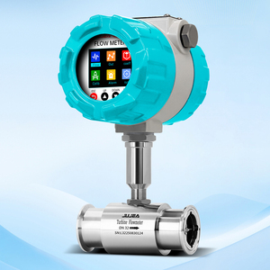 Débitmètre sanitaire à turbine, à pince tri-clamp, en acier inoxydable, avec écran tactile, pour huile, lait, bière, jus, boissons, liquides de qualité alimentaire - Product Image 2