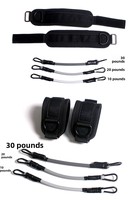 Bande de résistance élastique TPE pour machine à câble, entraîneur de cheville, boucle de pied, pour fessiers et jambes, corde de résistance pour le remodelage corporel