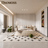 Ensemble de chambre à coucher minimaliste king size, directement de l'usine, mobilier de chambre coordonné pour appartements et projets d'aménagement intérieur