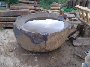Bồn Tắm Chim Bazan Đá Cuội Làm Bằng Tay Tự Nhiên Cho Sân Công Viên Ngoài Trời - Product Image 6