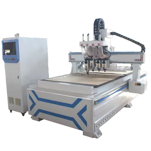 Old Brand Jinan JCUT CNC Four Spindles woodworking 1325 atc cnc router machine for Panel Furniture Woodworking