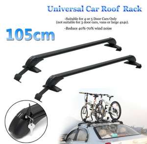 Barras Transversales Ajustables de Aluminio para Techo <span class=keywords><strong>con</strong></span> Bloqueo Antirrobo para la Mayoría de los Vehículos sin Rieles Laterales en el Techo - Product Image 2