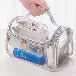 Customize Waterproof Large Capacity PVC Clean Cosmetic Bag for Travel and Makeup - Product Image 4