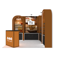 Stand d'exposition modulaire 10x10 en aluminium avec étagères en forme d'arche SEG, stand d'exposition portable
