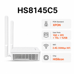 HS8145C5 Wireless Fiber Optical Network <b>Unit</b> Used Hua Wei Hisilicon Chipset 1GE+3FE+TEL+1USB Single 2.4G WiFi 300Mbps XPON ONU - Product Image 2