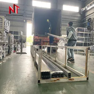 Usine de vente en gros, alliage de chine, Extrusion, cadre en aluminium anodisé noir, profilé pour porte