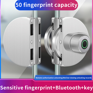 <span class=keywords><strong>Cerradura</strong></span> Inteligente Biométrica de Huella Dactilar Más Popular, <span class=keywords><strong>Cerradura</strong></span> de Alta Seguridad para Puerta de Vidrio - Product Image 2