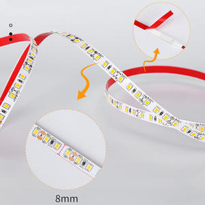 Cuerda de luz <span class=keywords><strong>Led</strong></span> de alto brillo, 24V, luz blanca cálida de un solo Color, smd2835, tira de luz suave de 120leds, impermeable para interiores y exteriores - Product Image 3