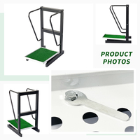 Support de sac de golf en acier épaissi PGK PGK-E52 pour un seul sac, idéal pour l'intérieur, la maison, le bureau, le simulateur ou la piste de golf.