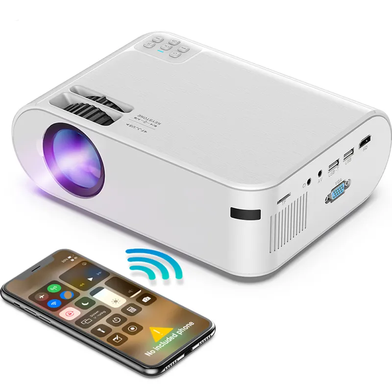 trending products 2022 new arrivals P62 4000 Lumens Miracast WIFI HD Home Theater Movie Beamer LED LCD Mini Portable Projector