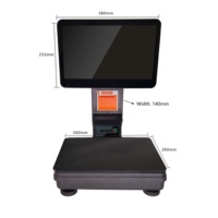 Nouveau terminal de point de vente à écran tactile capacitif, ordinateur de caisse tactile, offre d'usine, compatible avec Windows OS pour supermarché